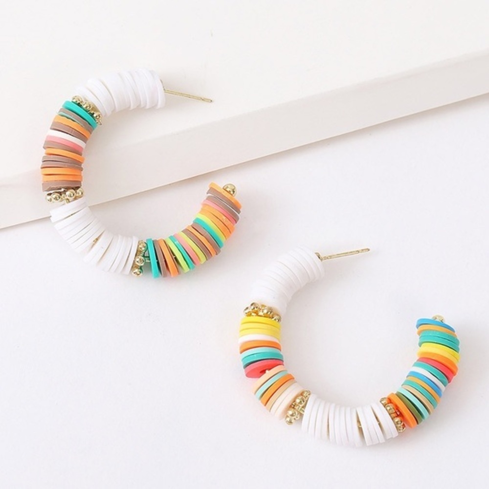 C shaped earrings